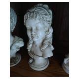 (4) Statues - (2) Boy/Girl Busts and (2) French Provincial