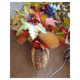 Floral and Decor Lot - Candles, Bird Lamp and Clock, Cute Baskets, Flowers