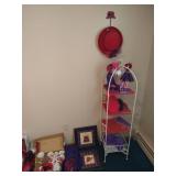 Red Hat Lot - Shelf, Decor, Tea Set, Wall Art, Etc.