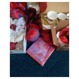 Red Hat Lot - Shelf, Decor, Tea Set, Wall Art, Etc.