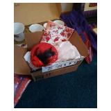 Red Hat Lot - Shelf, Decor, Tea Set, Wall Art, Etc.