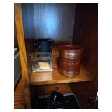 Office Cabinet/Desk With Printer and Supplies