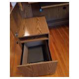 Office Cabinet/Desk With Printer and Supplies