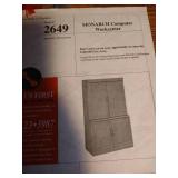 Office Cabinet/Desk With Printer and Supplies