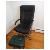 Office Chair and Foot Stool