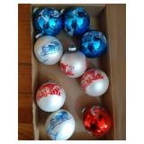 (9) Shiny Brite Ball Ornaments