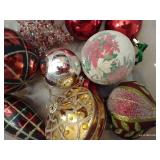 Box of Red and Gold Ornaments