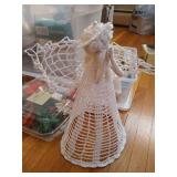 Bin of Christmas Ornaments and Decor