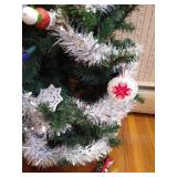 3 Foot Christmas Tree with Lights, Decorations, Bows, Angel Tree Topper, Etc.