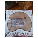 Christmas Floral Baskets, Wreaths, Garland, Musical Carol Clock