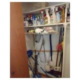 Left Side of Closet - Cleaning Supplies, Chemicals