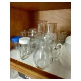 2 Shelves of Mugs and Glassware