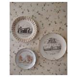 Vintage Decorative Plates with "Local" Churches