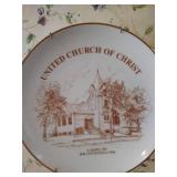 Vintage Decorative Plates with "Local" Churches