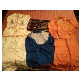 (3) Vintage Silk Panama Shirts with (2) Pants & Hand Sewn Album
