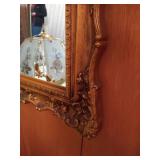Wall Mirror with Plastic Bronze-Look Frame