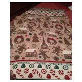 Tree Skirt & 2-Sided Woven Gingerbread Blanket