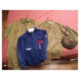 Boy Scout Mess Kit & (3) Shirts