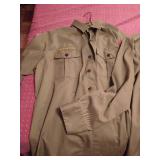 Boy Scout Mess Kit & (3) Shirts