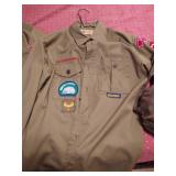 Boy Scout Mess Kit & (3) Shirts