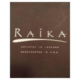 Unused Raika Leather Album with Refill Pages