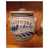 Shelf of Larimore Pottery