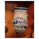 Shelf of Larimore Pottery