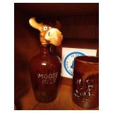 Shelf of Larimore Pottery