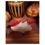 Bottom Shelf of Pottery