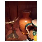 Bottom Shelf of Pottery