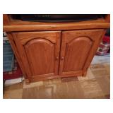 Nice Wooden Cabinet with TV & Cables