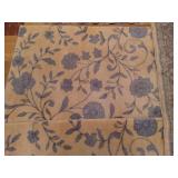 Lot of (4) Soft Yellow, Blue, and Cream Rugs