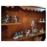 (9) Owl Figurines