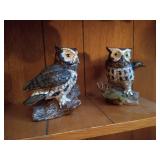 (9) Owl Figurines