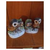 (9) Owl Figurines