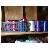 Desk With Craft Supplies