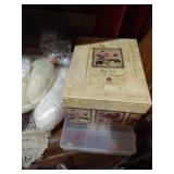 Desk With Craft Supplies