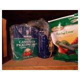 (2) Shelvs Canning/Pickling Items