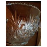 Punch Bowl with Glasses and Ladle