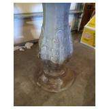 33" Gray Resin Birdbath