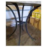 Patio Table & Green Umbrella