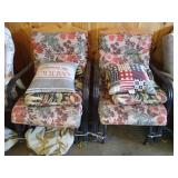 (5) Mixed Patio Chairs with Cushions & Covers