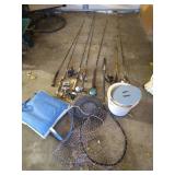 (7) Rods & (9) Reels Fishing Lot