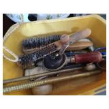 Metal Shelf & Contents