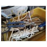 Metal Shelf & Contents