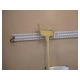 Hanging Rack with Tools, Metal Garbage Can, & Umbrellas