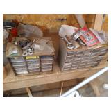 2 Shelves of Tools, Hardware, & Misc.