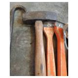 Paint Scrapers, Power Drum Auger, Hammer, Crowbar, & Paint Roller