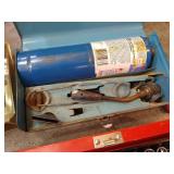 Pliers, Tin Snips, Socket Set, & Benzine Torch