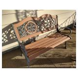 Cast Iron & Wood Bench